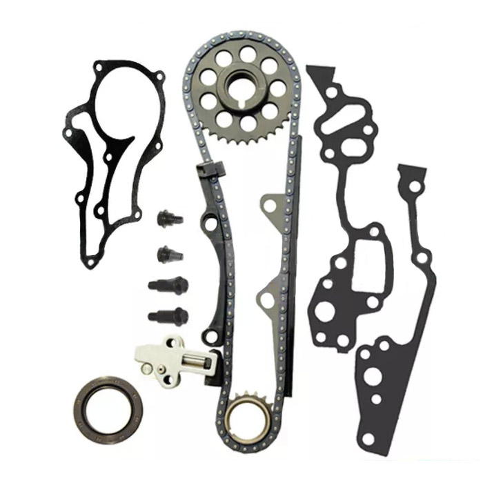 Fit 85-95 Toyota 22R 22RE Timing Chain Kit na may STEEL GUIDE 2.4 engine motor 22REC